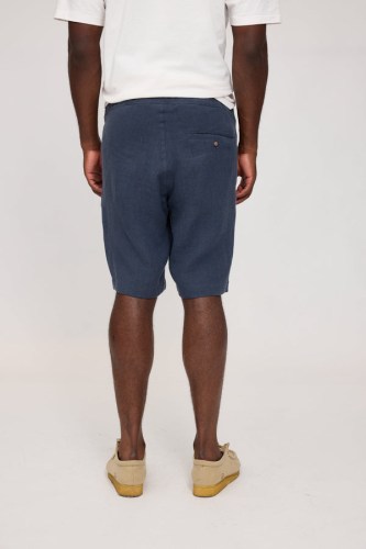 Regular Linen Chino Shorts ink blue1